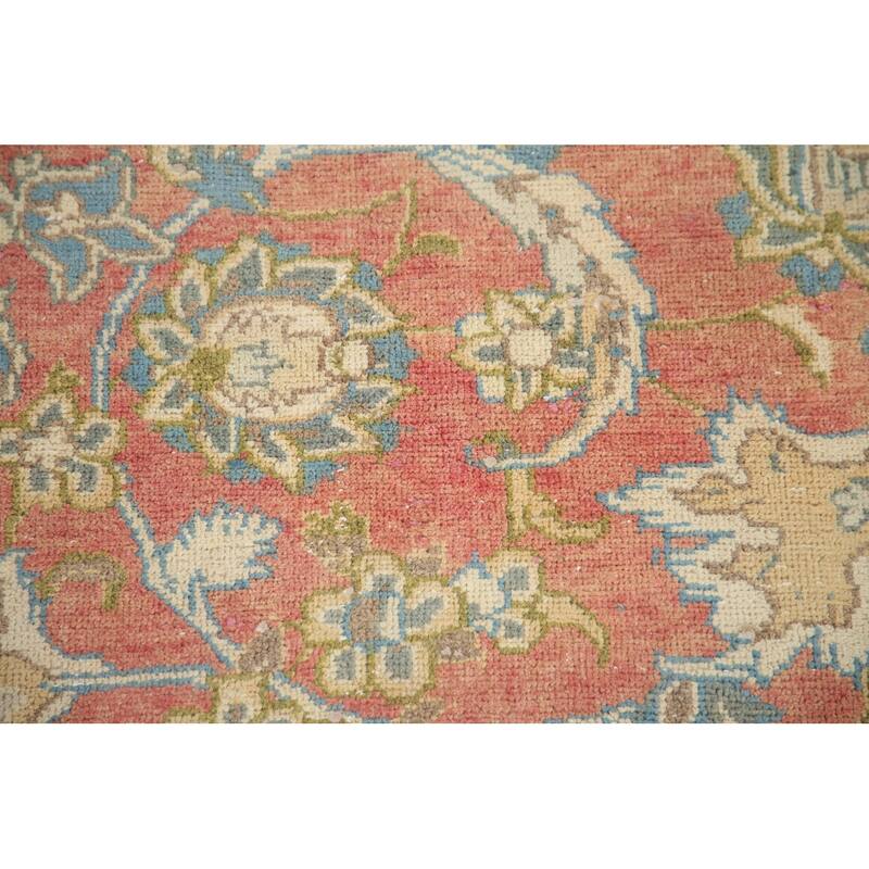 Hand Knotted Oriental 100% Wool Carpet Traditional Floral Oranges & Rust Najafabad Area Rug - 12' 3'' X 8' 1''