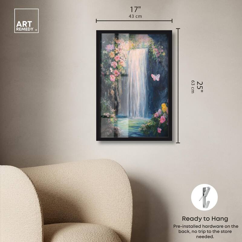 Hidden Falls I Shadowbox by Art Remedy
