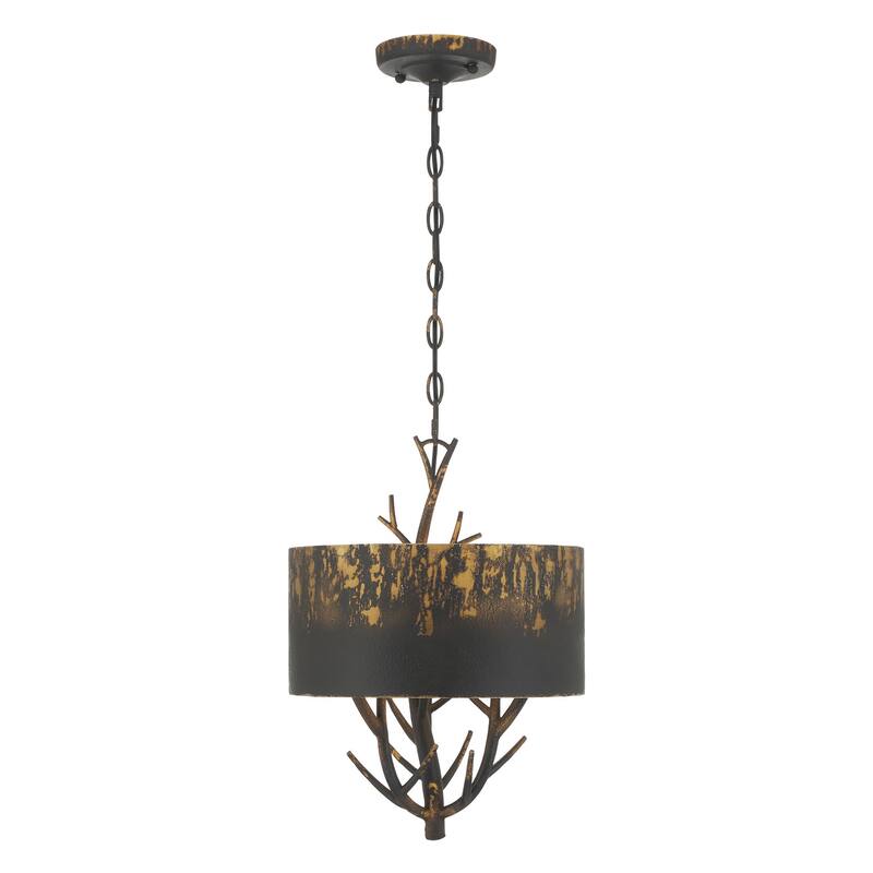 Wry Lighting Arboreal 3-light Pendant in Antique Black Iron
