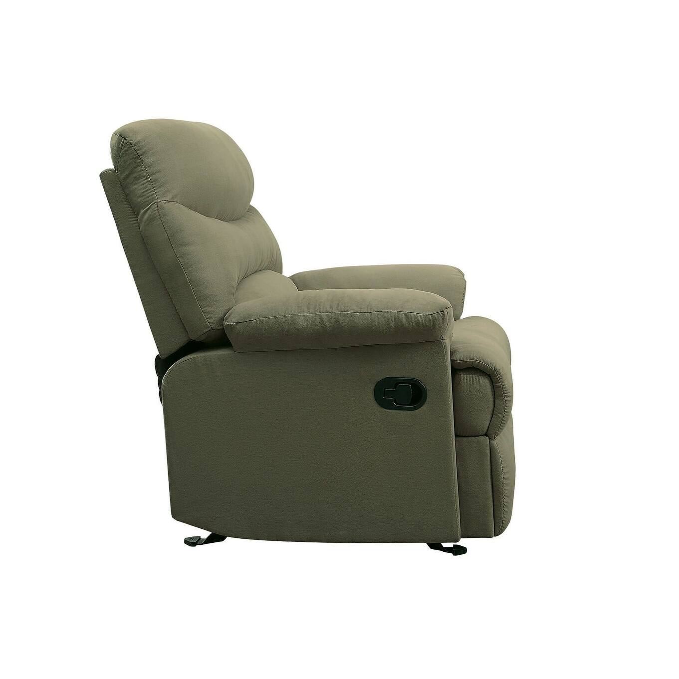 Single Reclining Sofa Microfiber Seating Living Room Lounge Chaise ...