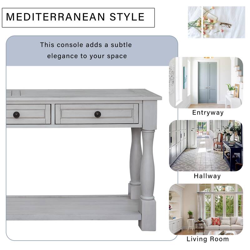Console Table 64" Long Extra-thick Sofa Table