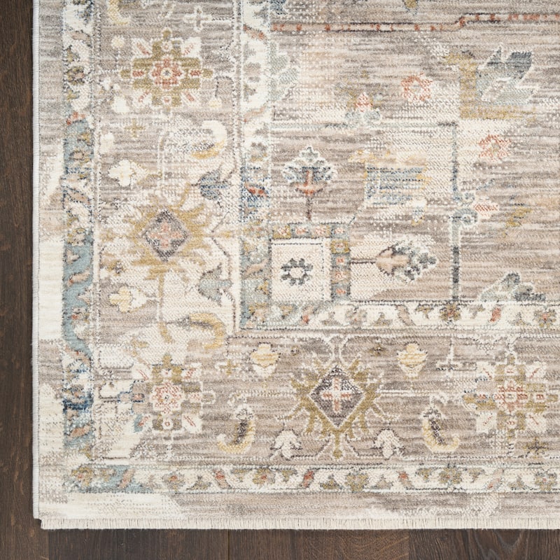 Nourison Heirloom Blend Indoor only Grey Persian Area Rug