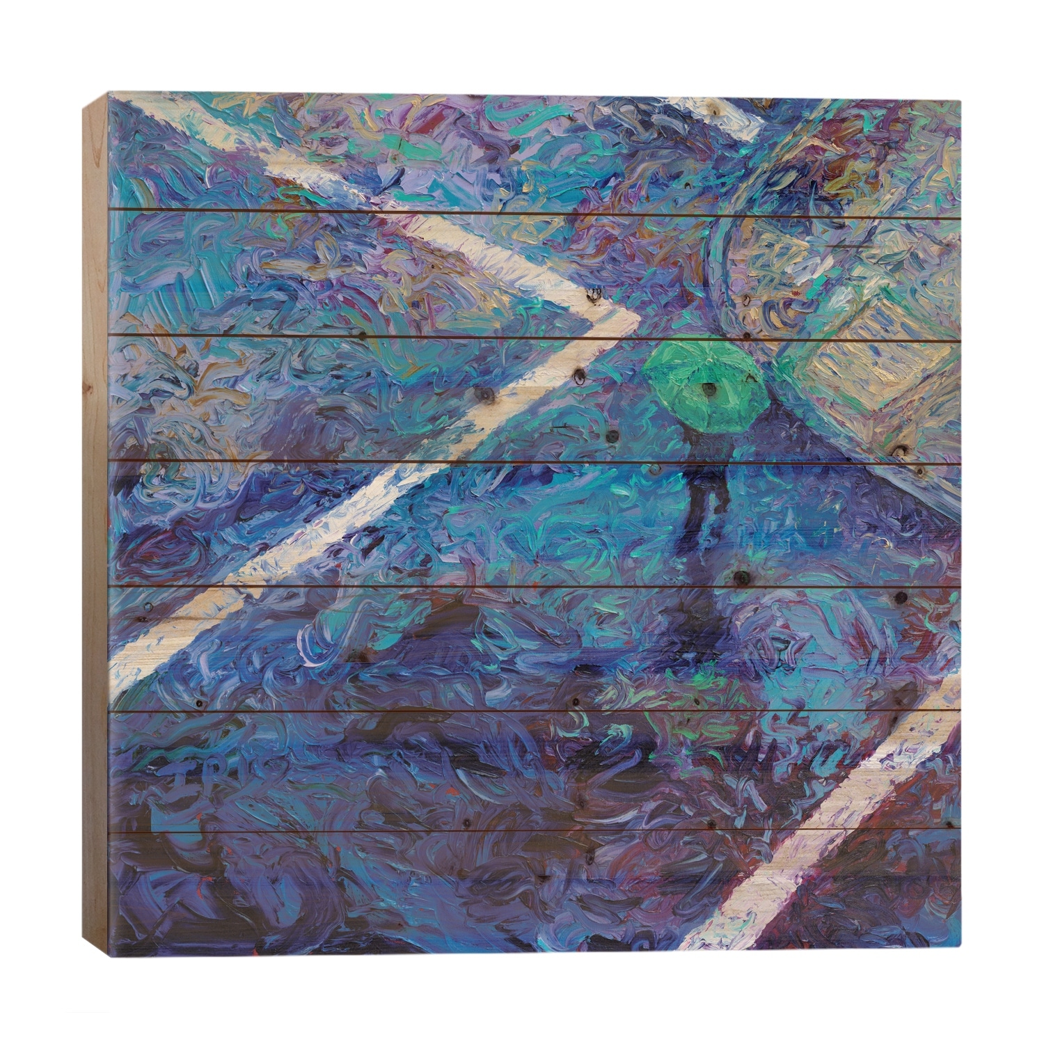 Studio View Print On Wood by Iris Scott - Multi-Color