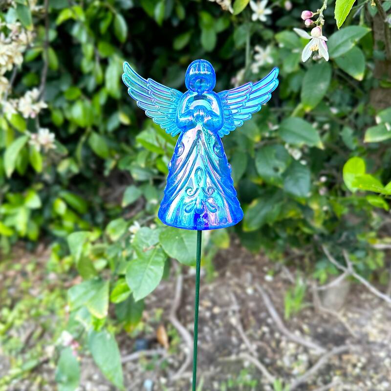 Exhart 2 Piece Angel WindyWing Garden Stakes, 4.5 by 30 Inches