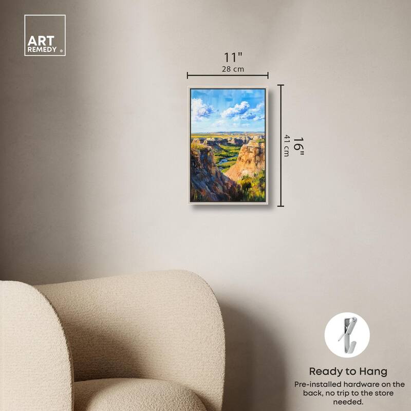 Rolling Hills and Sky II Canvas by Art Remedy