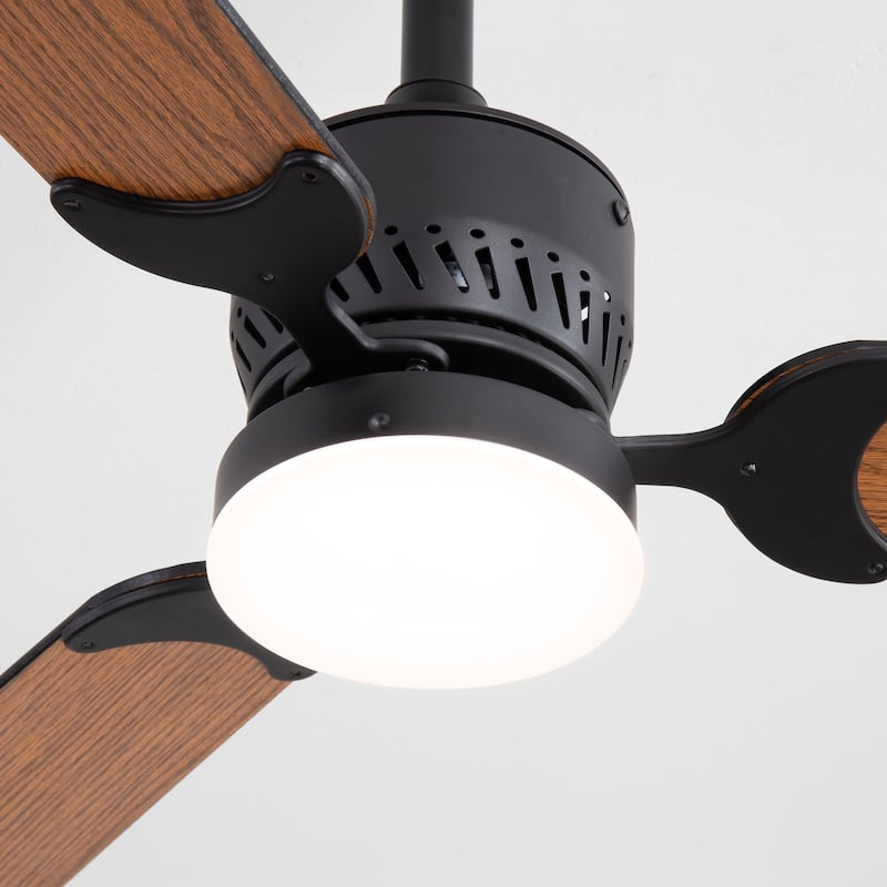 1/2 Set 42-in Integrated Ceiling Fan with LED Light and Remote(3 Reversible Blades）