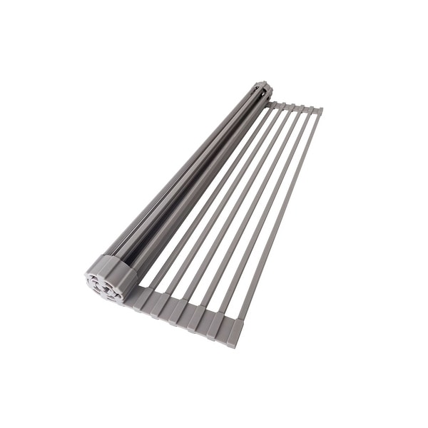 STYLISH 20 inch Over The Sink Roll up Dish Drying Rack On Sale