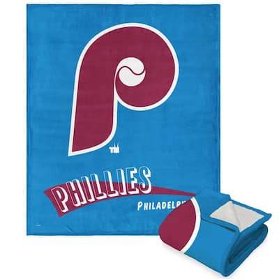 MLB CC Throwback Silk Touch Sherpa Throw Blanket