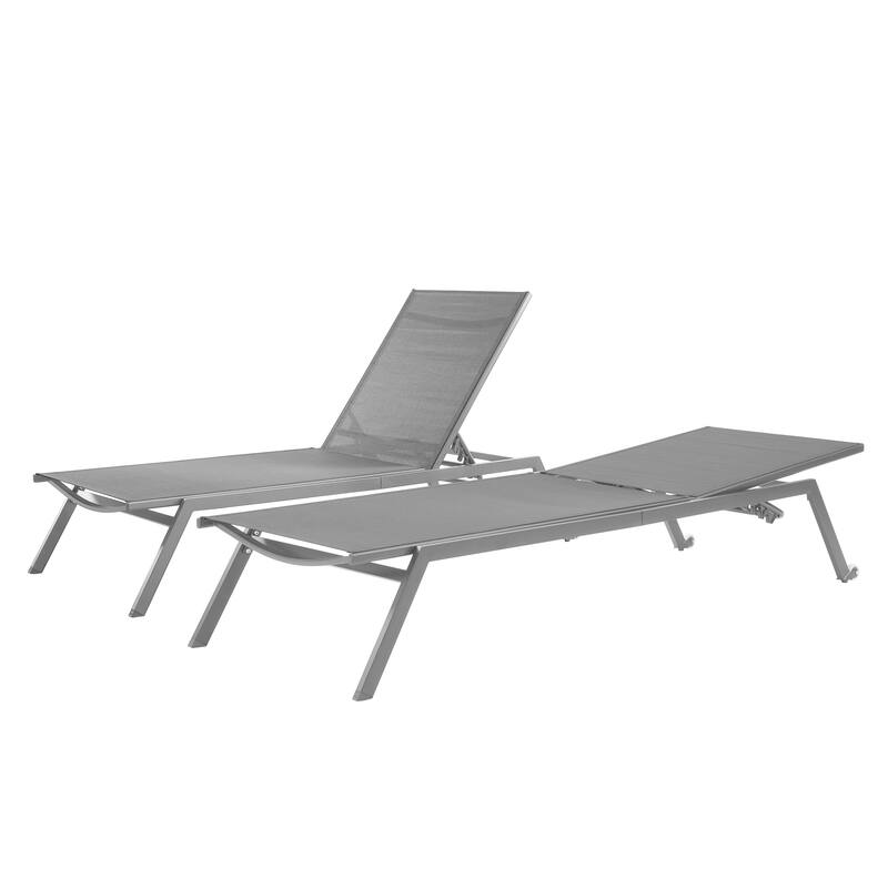 Corvus Torino Adjustable Sling Fabric Patio Chaise Lounge