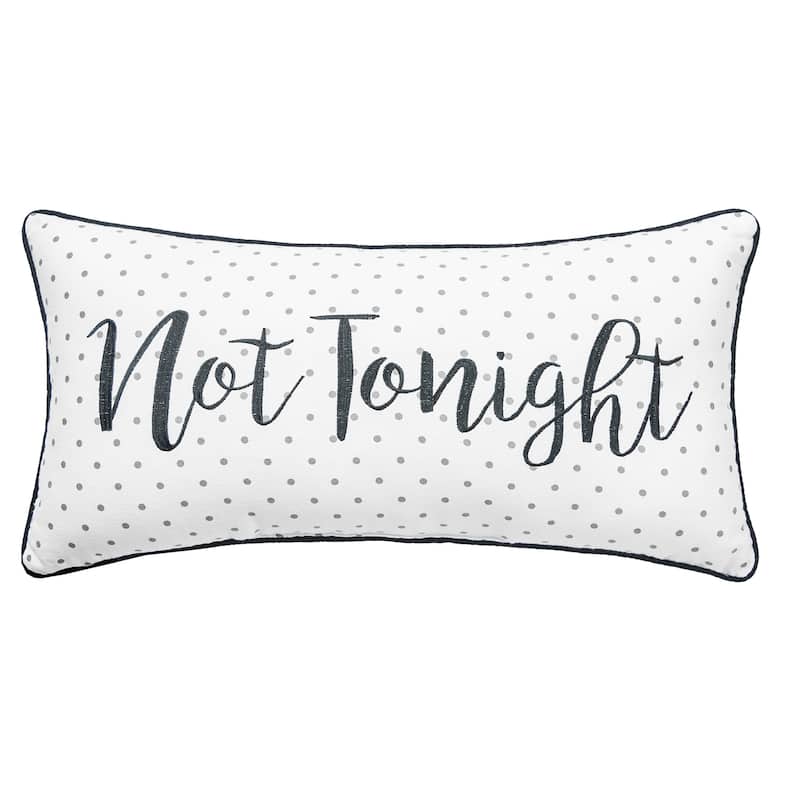 Tonight/Not Tonight Reversible Pillow