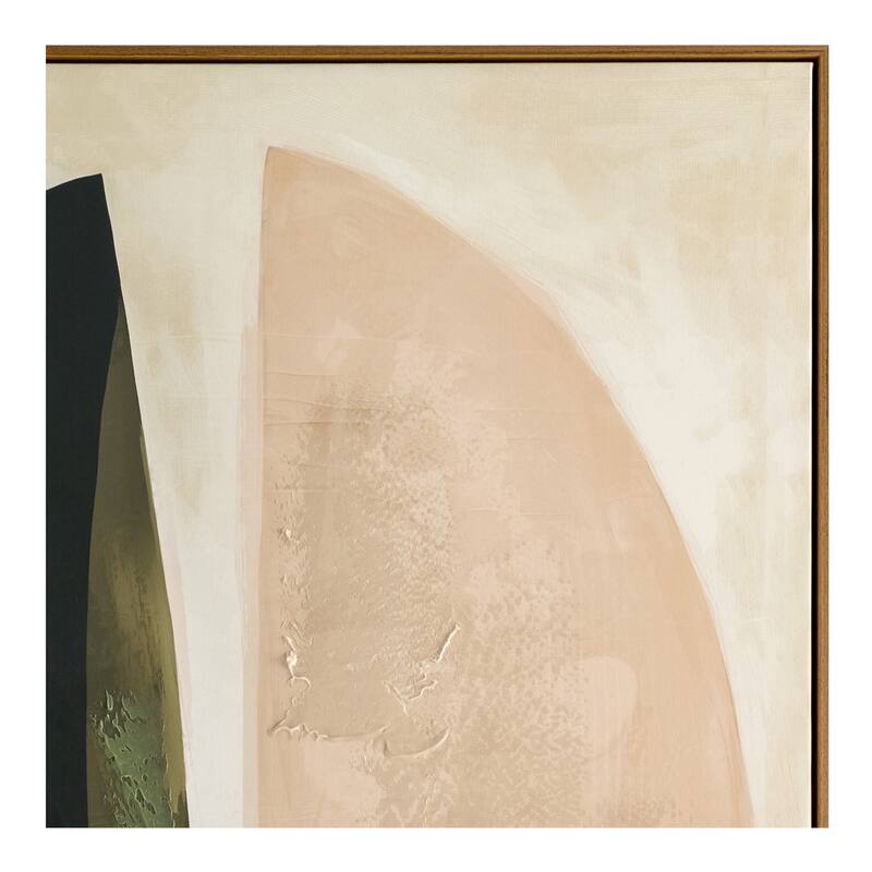 NADAAL STUDIOS Miren Framed Painting, Abstract Acrylic on Canvas with Solid Wood Frame