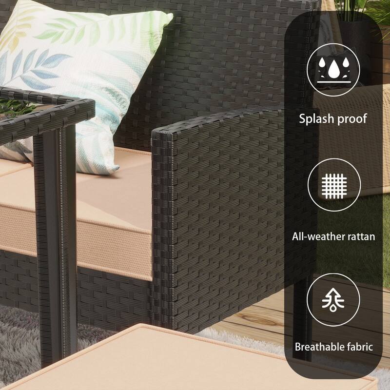 7-piece Small Space Outdoor Furniture Set