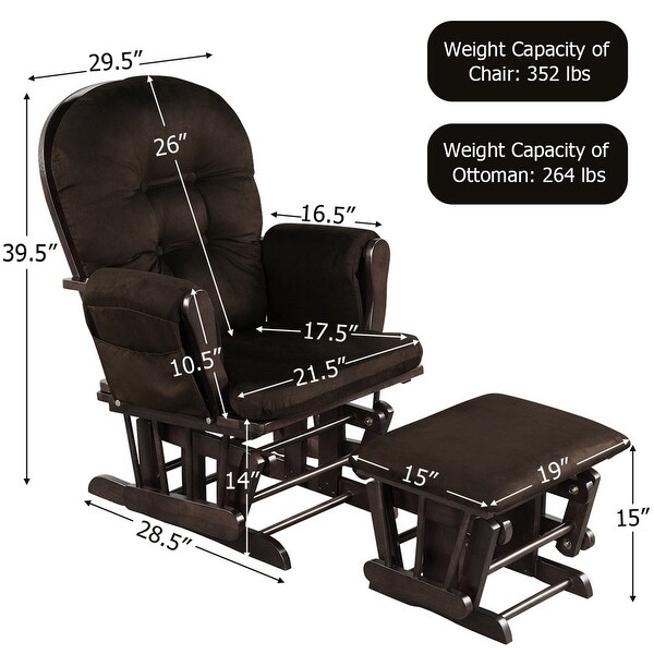 Gymax Baby Nursery Relax Rocker Rocking Chair Glider Gymax Baby Nursery Relax Rocker Rocking Chair Glider