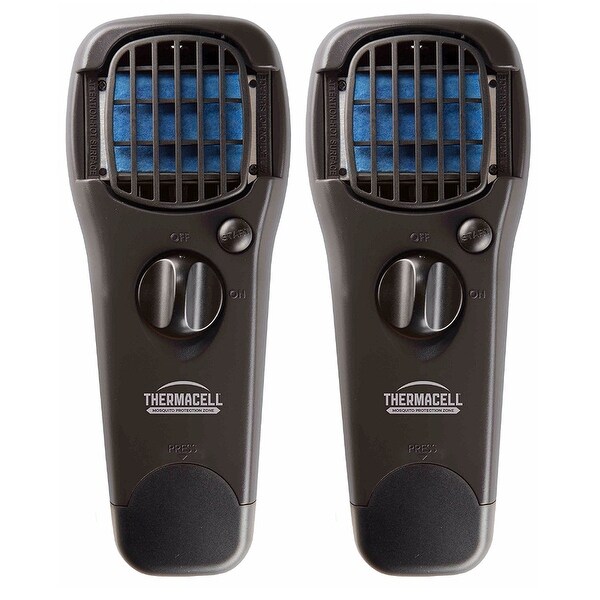 ThermaCELL Mosquito Repellent Outdoor and Camping Repeller Device, 2-Pack, Black