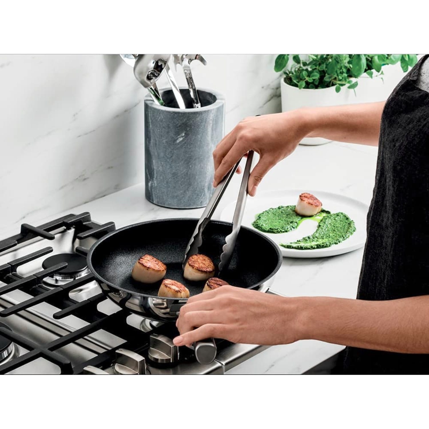 Ninja Foodi NeverStick Stainless Steel Oven Safe All Range 12 Fry Pan 