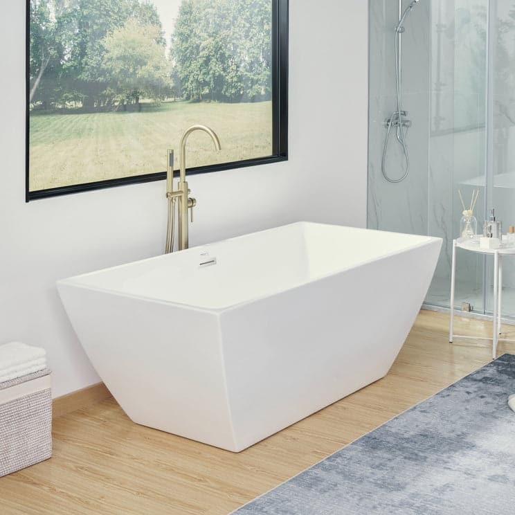Vanity Art 67" Freestanding Acrylic Bathtub