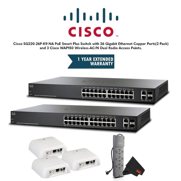 SG220-26P-K9-NA Smart Switch with 26 x Gigabit Ethernet Ports Cisco SG220-26P PoE
