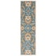 preview thumbnail 5 of 7, SAFAVIEH Handmade Heritage Bertine Traditional Wool Rug 2'3" x 8' Runner - Blue/Yellow - Runner