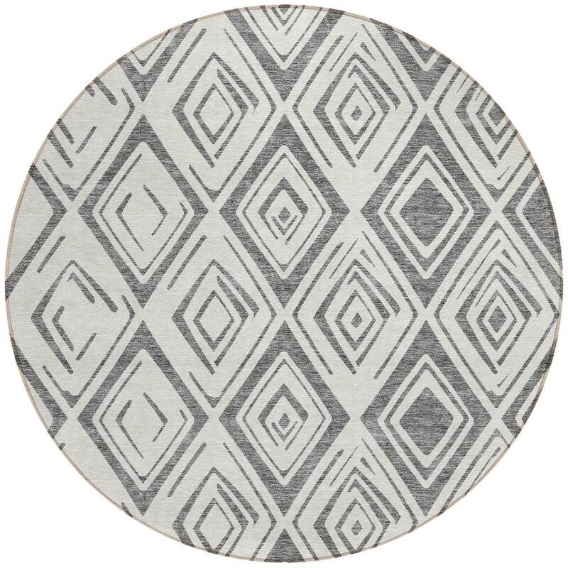 HomeRoots Geometric Transitional Rectangle Outdoor Rug