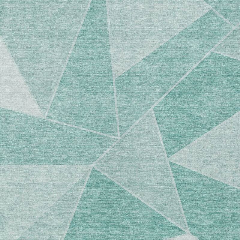 HomeRoots Geometric Transitional Rectangle Outdoor Rug