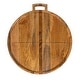 preview thumbnail 15 of 13, Mango Wood and Stainless Steel Folding Cheese and Serving Board - 26.0"L x 23.5"W x 1.0"H