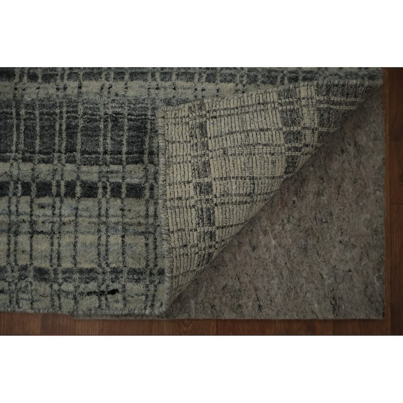 Hand Knotted Oriental 100% Wool Carpet Traditional Geometric Greys & Charcoal IKats Area Rug - 14' 5'' X 11' 6''