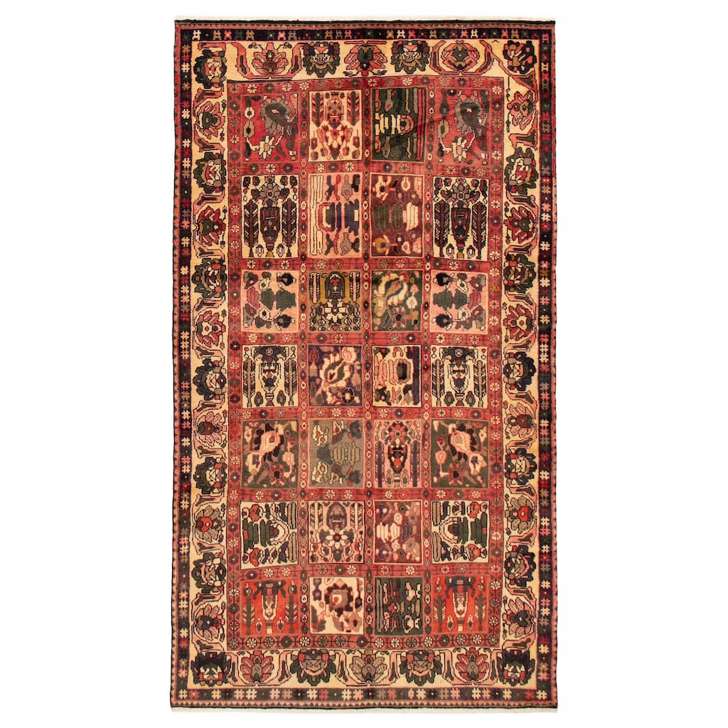 ECARPETGALLERY Hand-knotted Kayseri Vintage Red Wool Rug - 5'4 x 9'7