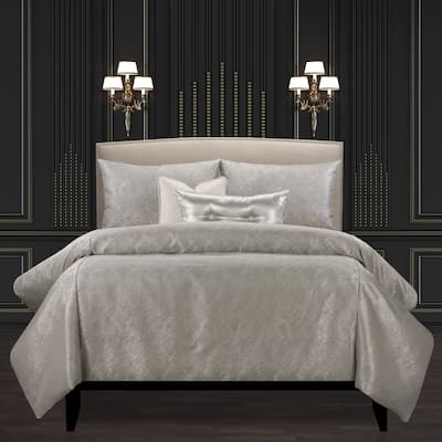 F Scott Fitzgerald Jazz Club Silver Luxury Bedding Set