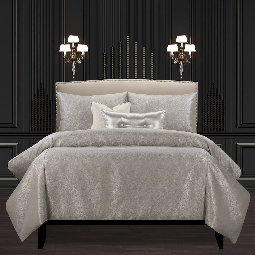 F Scott Fitzgerald Jazz Club Silver Luxury Bedding Set