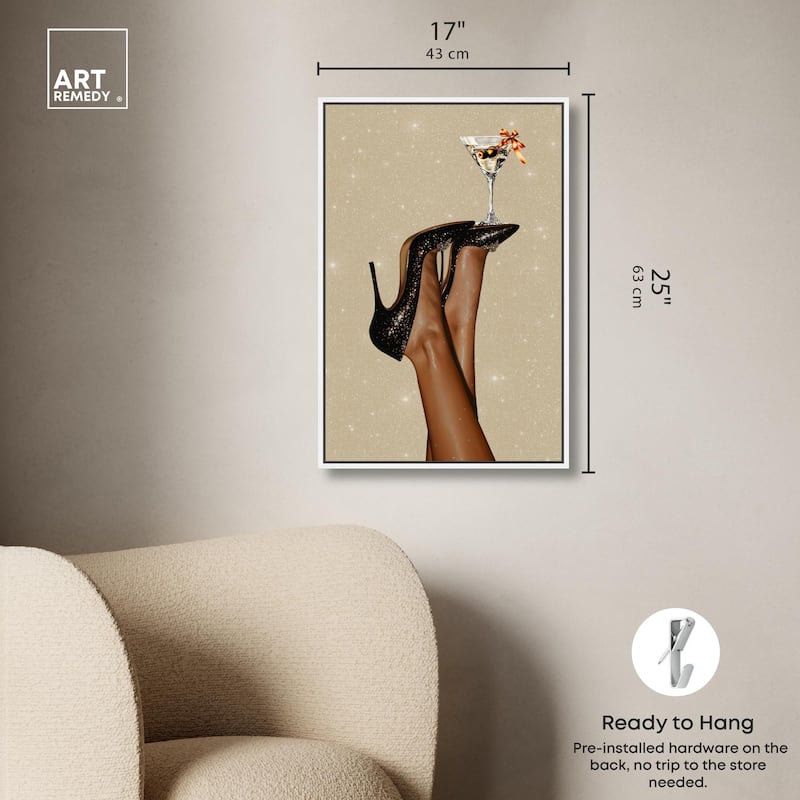 Martini on Display Canvas by Art Remedy