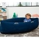 preview thumbnail 4 of 3, Bouncyband Comfy Hugging Peapod Sensory Pod, 60", Ages 6-12 Up to 3-5'1" Tall, Blue