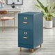 preview thumbnail 32 of 32, Carson Carrington Erfjord 2-drawer File Cabinet Midnight Blue
