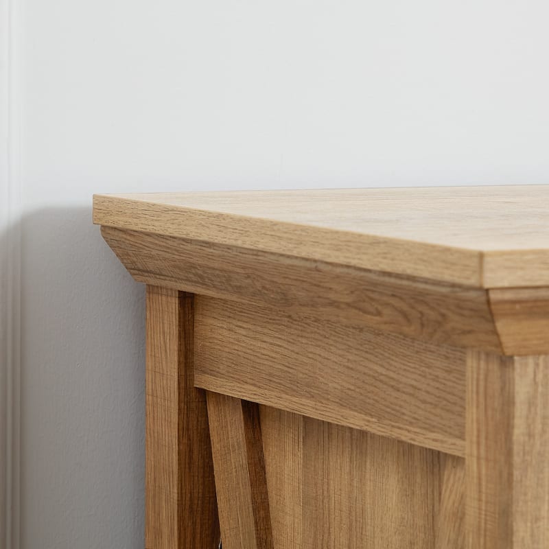 Oak 6-Drawer Dresser, Tall Chest of Drawers for Living Room Org