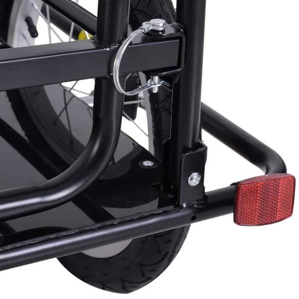 Aosom Folding Bike Cargo Trailer Cart with Seat Post Hitch ...