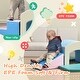 preview thumbnail 2 of 25, Soft Foam Playset for Toddlers, Single-Tunnel Foam Climber for Kids, Indoor Active Play Structure with Slide Stairs and Ramp