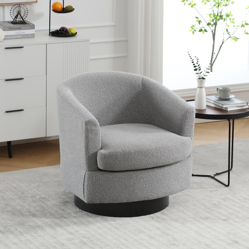 Swivel Accent Chair Armchair Upholstered Barrel Chairs