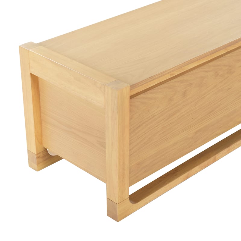 SAFAVIEH Couture Tyrell Wood Storage Bench - 60"W x 18"D x 18"H