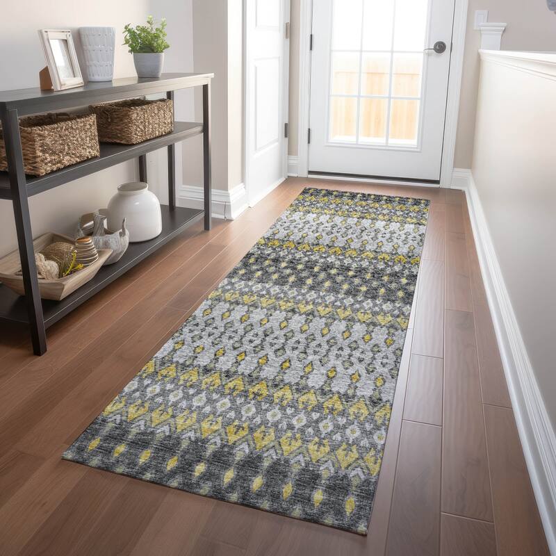 Premium Washable Super Soft Boho Moroccan Mayfield Rug - Gray - 2' 3" x 7' 6" - Runner