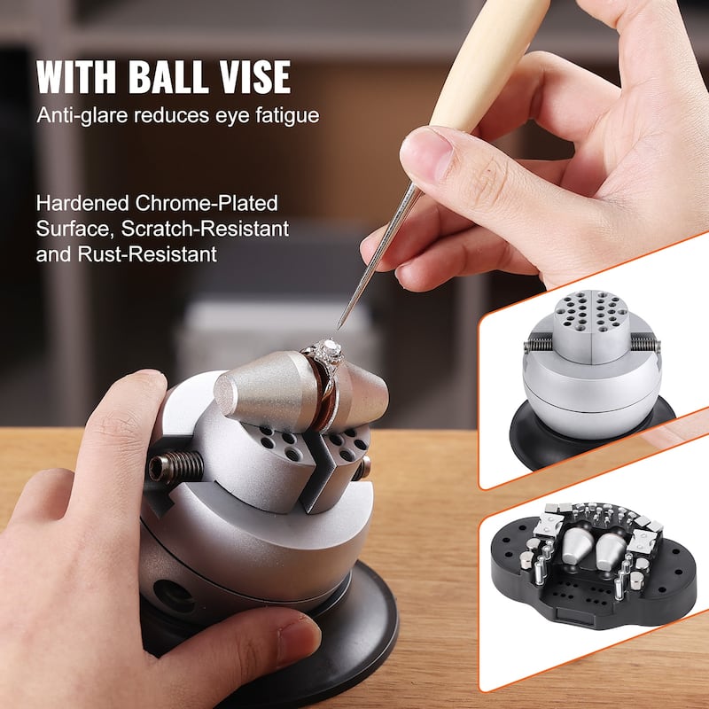 Multi-Directional Microscope with Spring Bracket, 7X-45X Magnification Jewelry Microscope, Micro Jewelry Inlaid Stand