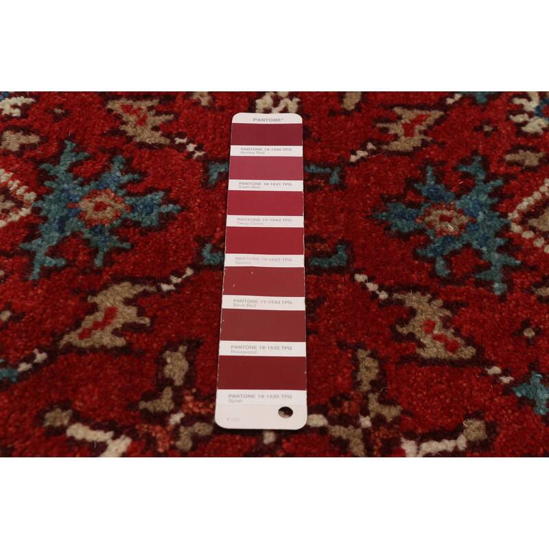 ECARPETGALLERY Hand-knotted Serapi Heritage Red Wool Rug - 2'6 x 19'9