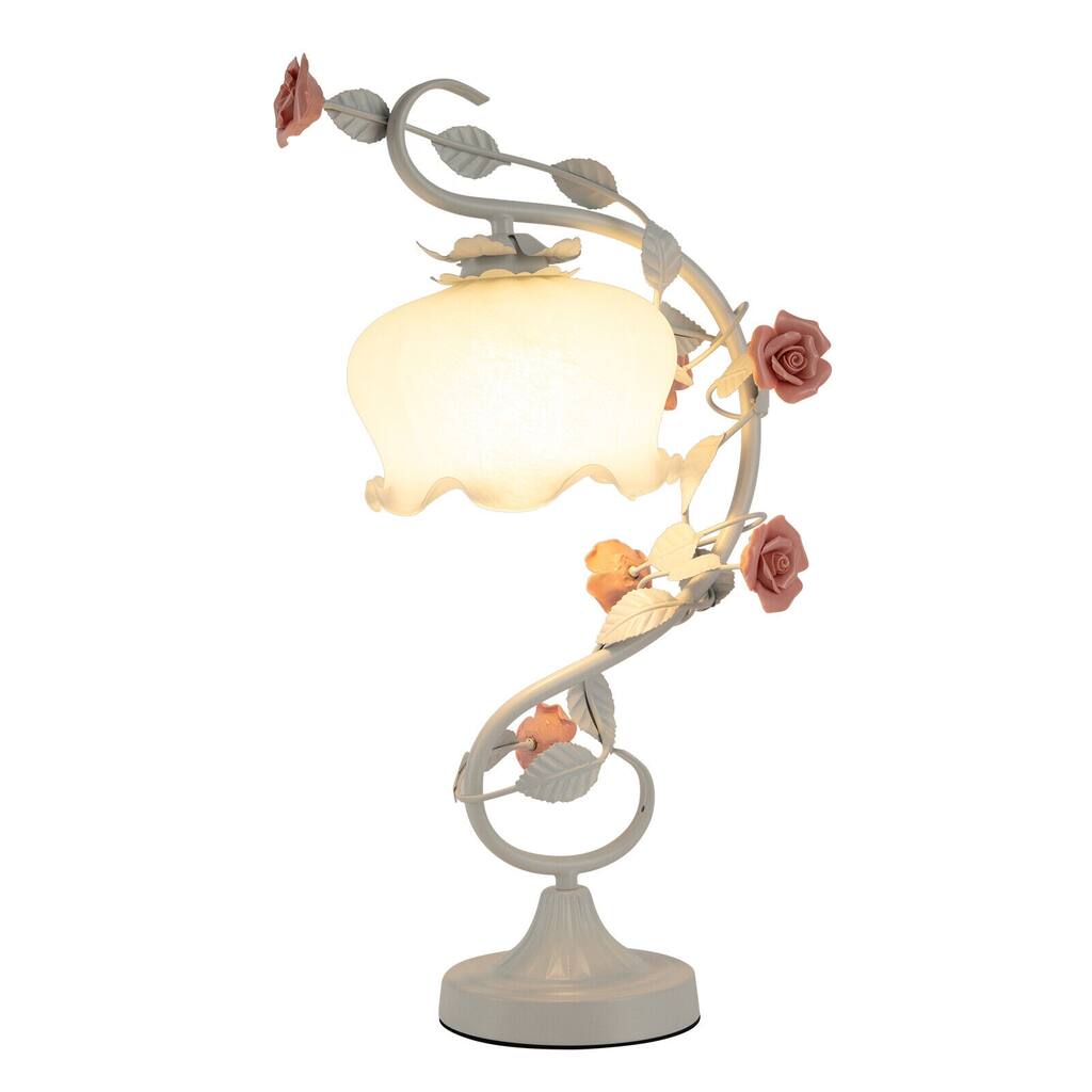 Lily Shaped Glass Flower Table Lamp