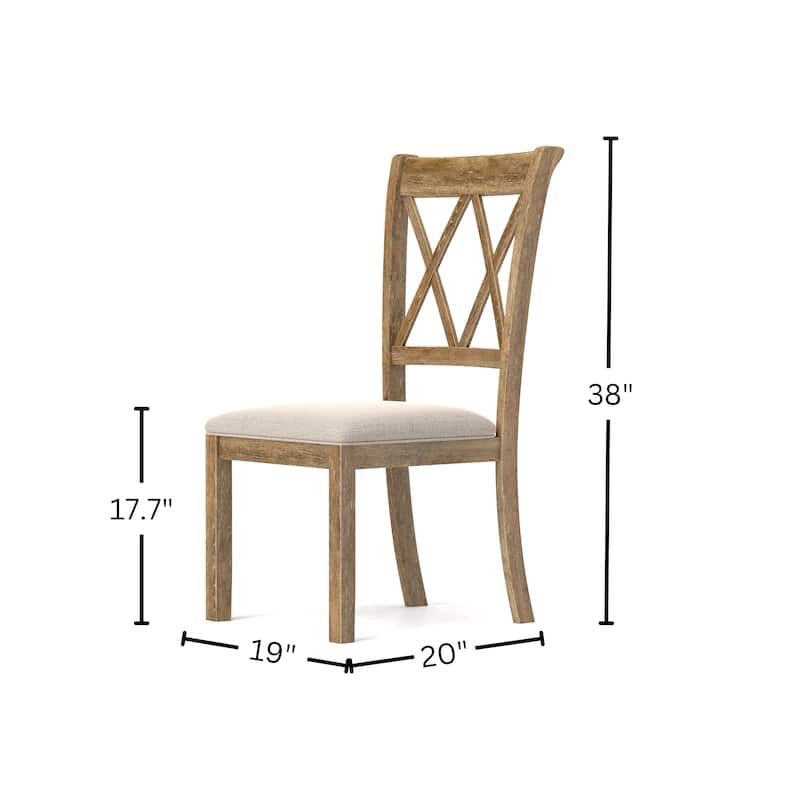 Roundhill Furniture Havre 5-Piece Pedestal Round Dining Set