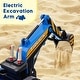 preview thumbnail 14 of 19, Ride On Excavator for Kids, 4WD Electric Excavator Toy, 12V Batter