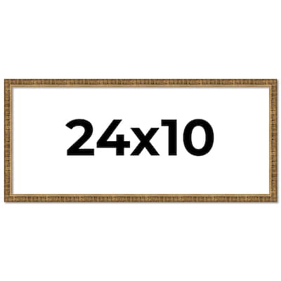 24x10 Frame Gold Kingsley Distressed Solid Wood Picture Frame Width