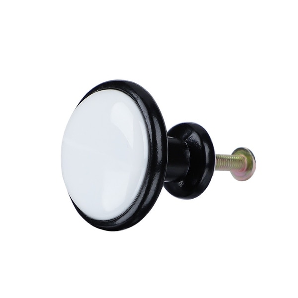 Ceramic Knobs European Modern Knob Drawer Pull Handle Furniture Cabinet Cupboard Wardrobe Dresser Decorative #1 - 1pcs