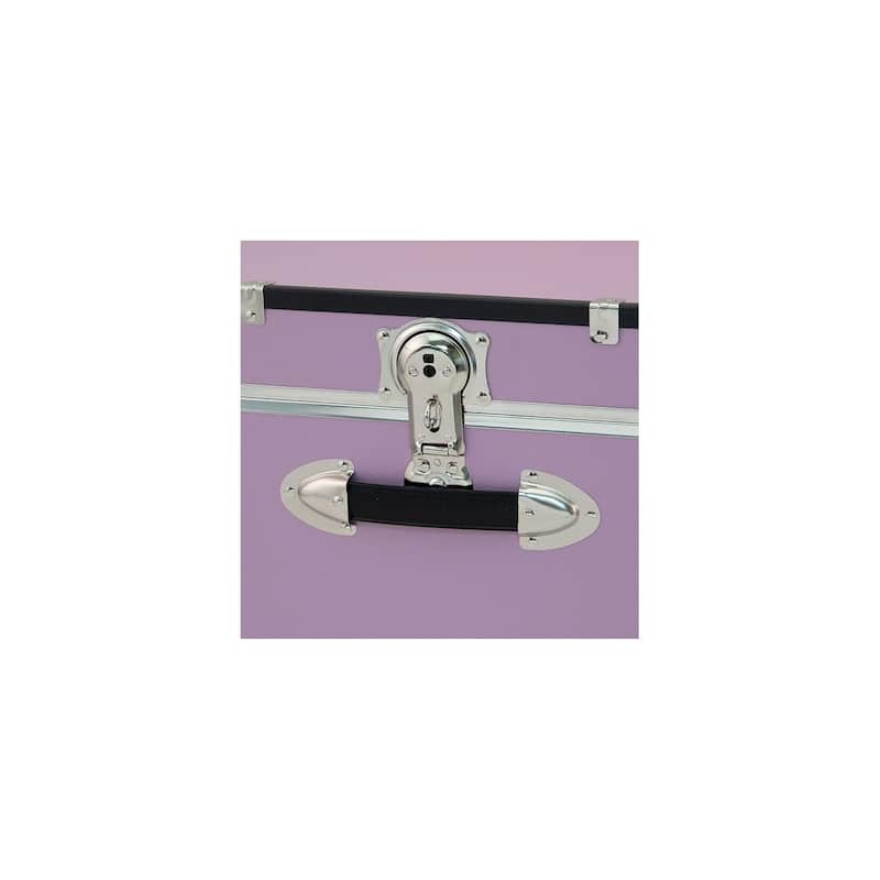 HomeStock Lockable Under Bed Storage Trunk - Heavy Duty Portable Footlocker for College Dorms & Camps with Secure Latch Closure