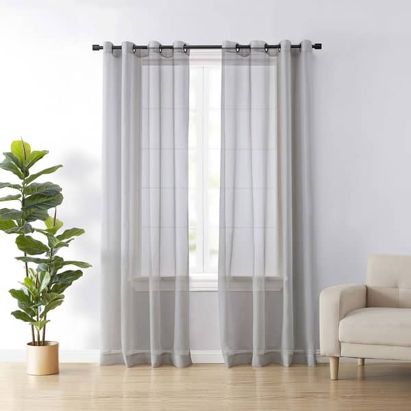 slide 2 of 29, Arm and Hammer Curtain Fresh Odor-Neutralizing Single Curtain Panel 108 Inches - Light Grey