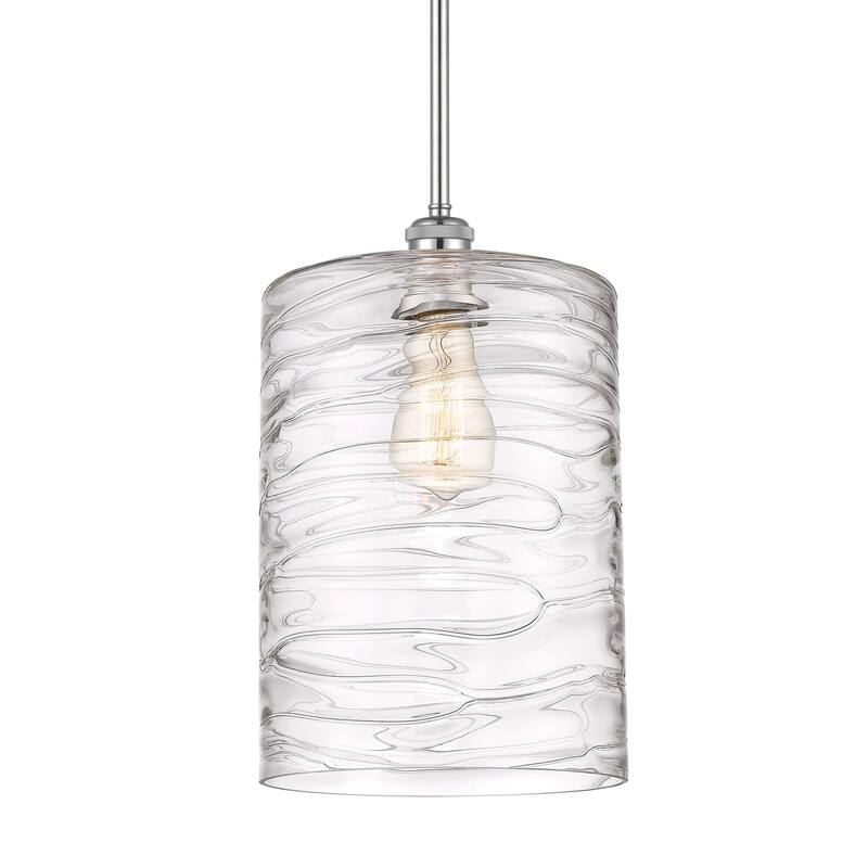 Innovations Lighting 516-1S-14-9-L Cobbleskill Pendant Cobbleskill 9" - Deco Swirl / Polished Chrome