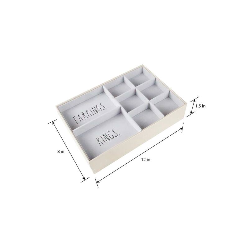 Rae Dunn Set 2 Stackable Jewelry Trays