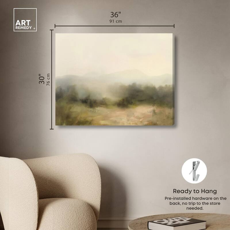 Haze Horizon Canvas by Art Remedy, Gallery Wrapped